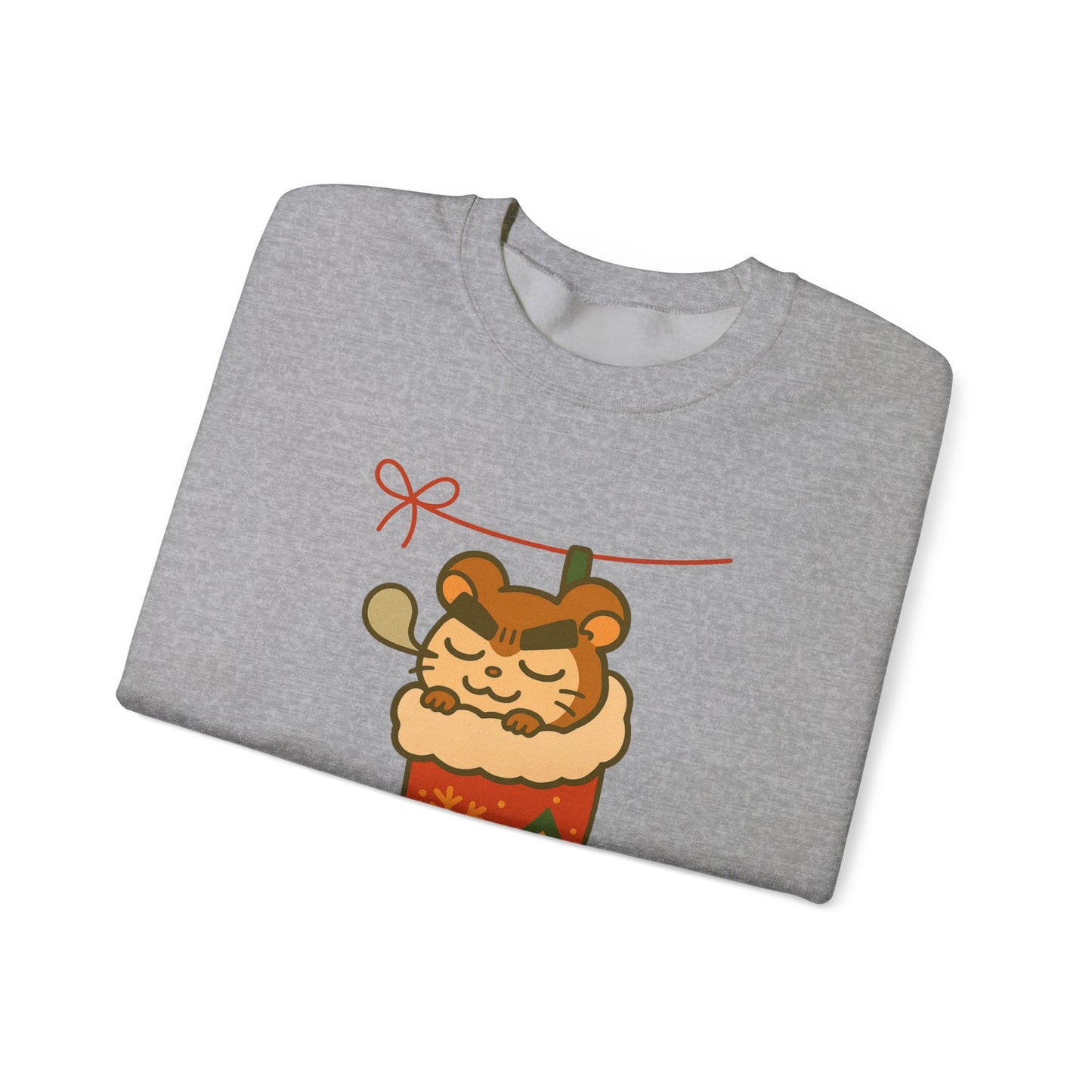 Chibi Hamster in Stocking — Holiday Crewneck